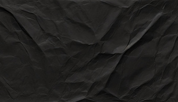 Black crumpled paper texture damaged wrinkled paper Abstract textured rumpled page background