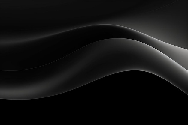 a black, curved, curved, curved surface with a black background.