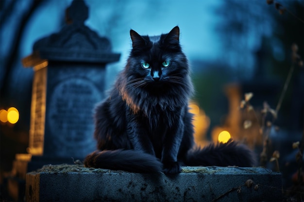 black cute cat