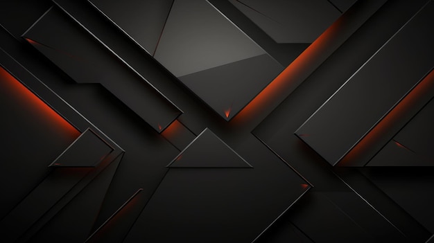 Black dark abstract background Geometric shape Line angle triangle stripe polygon Color gradient