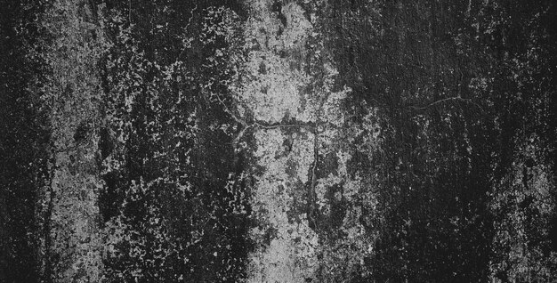 Black dark grunge background and texture of black concrete wall