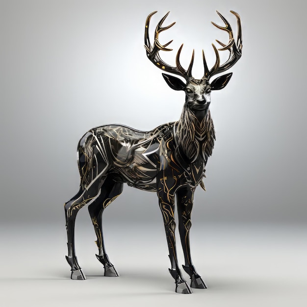 Black deer image