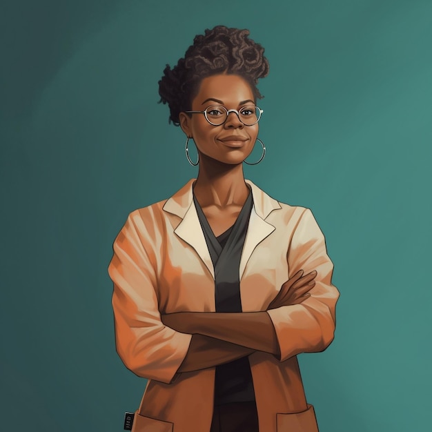 Photo black doctor animation