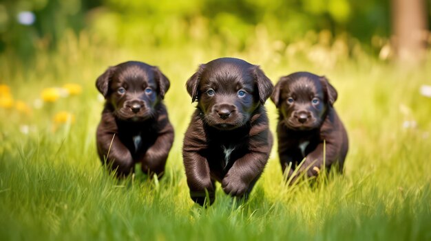 black dog puppies