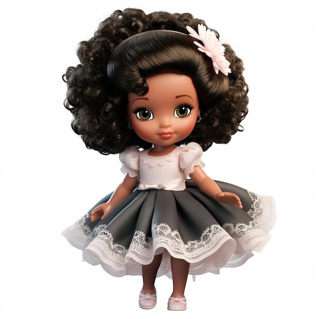 Photo black doll cute