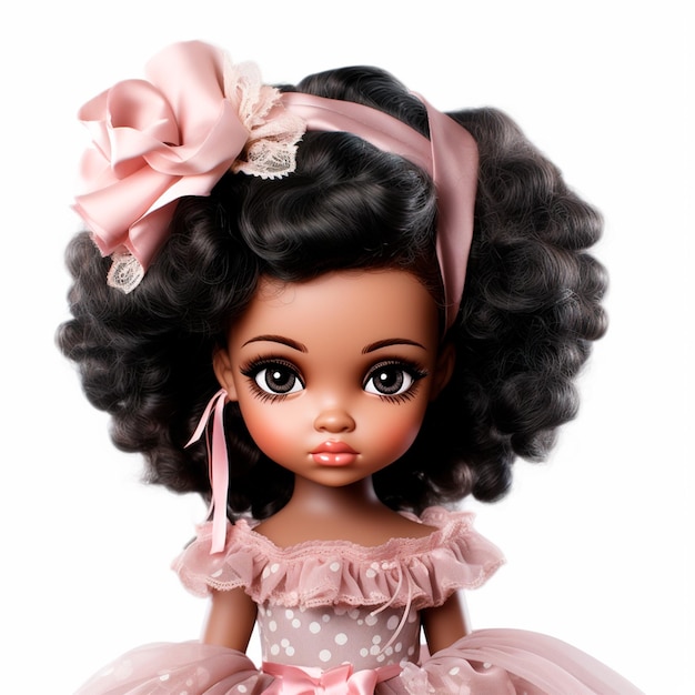 Photo black doll cute