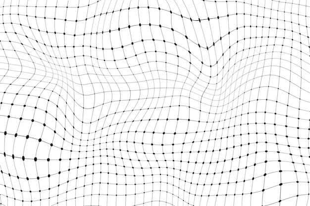 Black dot 3D wave pattern design element