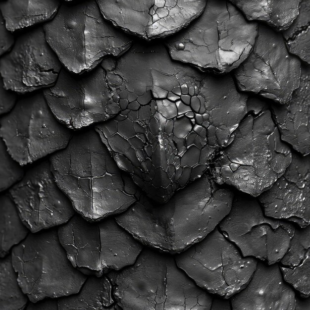 Black Dragon Skin Texture High Detailed 3d illustration