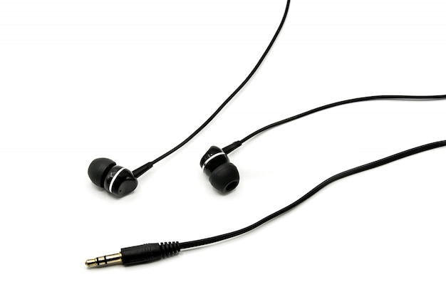 Black earphones