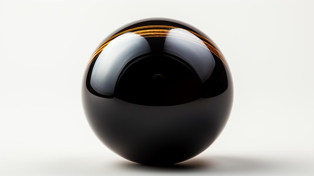 black easter egg with reflection