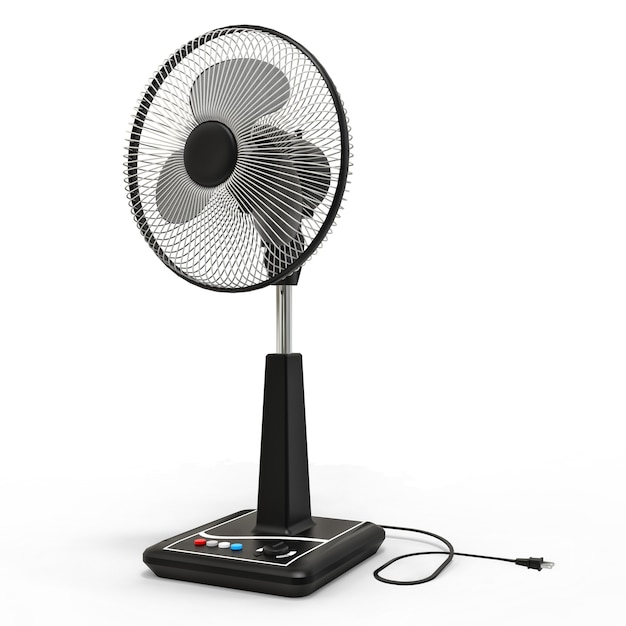 Black electric fan