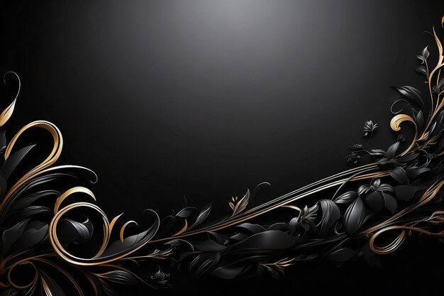 Photo black elegant background with copy space ar c