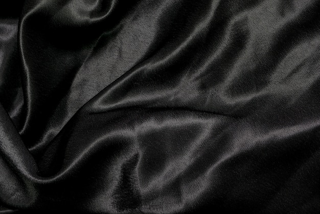 Black fabric cloth background texture