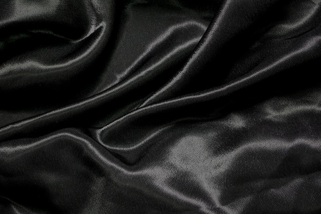 Black fabric cloth background texture