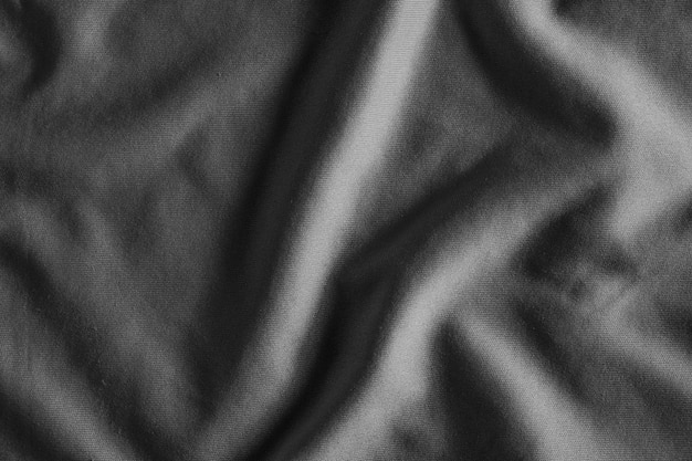 Black fabric cloth background texture