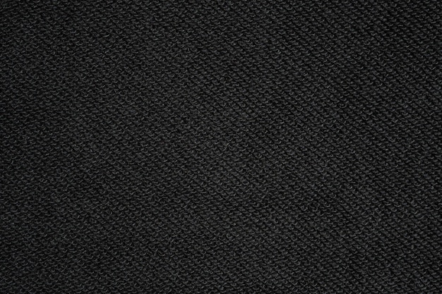 Black fabric texure pattern background