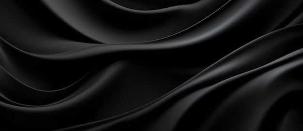 a black fabric with wavy folds