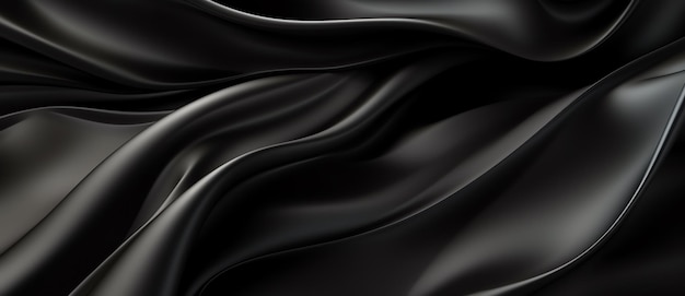 a black fabric with a wavy pattern