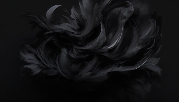 Premium AI Image | black feather HD 8K wallpaper Stock Photographic Image