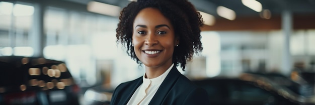 Black Female Car Salesman In Car Dealers