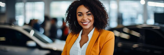 Black Female Car Salesman In Car Dealers