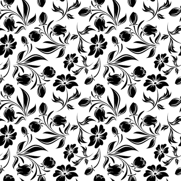 Photo black flowers on a white background