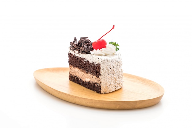 black forest cake isolated