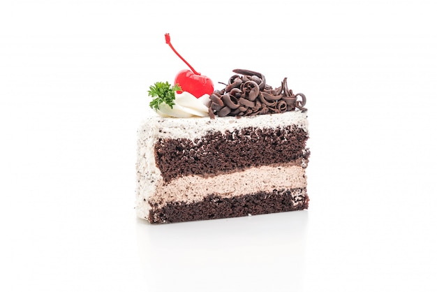 black forest cake isolated