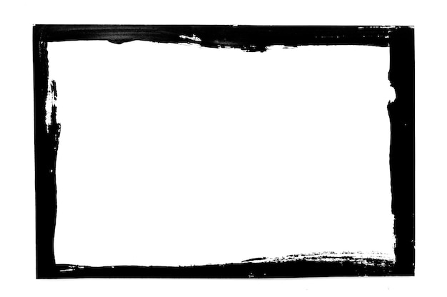 Black frame isolated on a white background. High quality photo