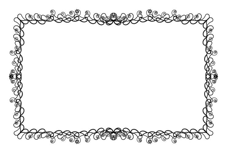 Photo black frame ornament art decorative boarder dark antique artwork
