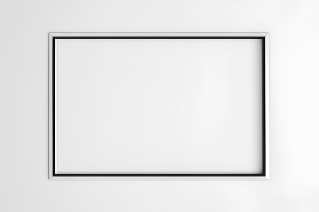 A Black Frame On A White Wall