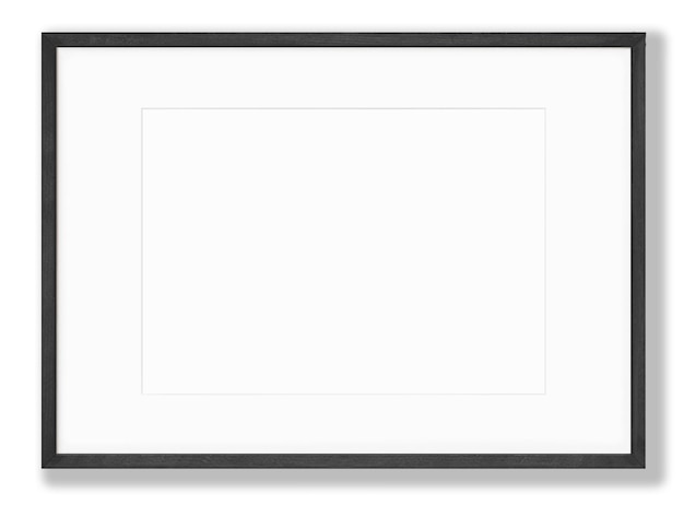 Photo black frame with a white border that says'black frame '