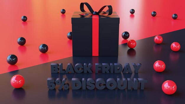 Black Friday 3D-geschenkdoos 5 procent korting