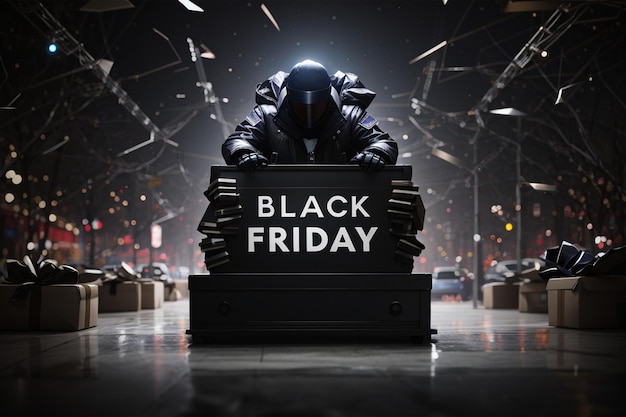 Foto black friday achtergrond black friday illustratie