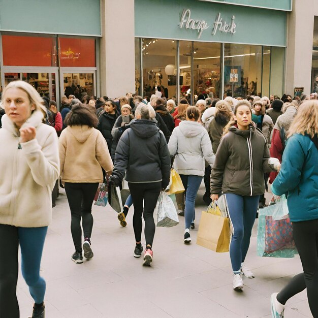 Foto l'immagine generata dall'ai del black friday sembra fantastica