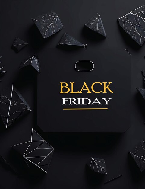 Photo black friday background ai generated