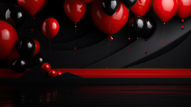 Black Friday Background black and red gift