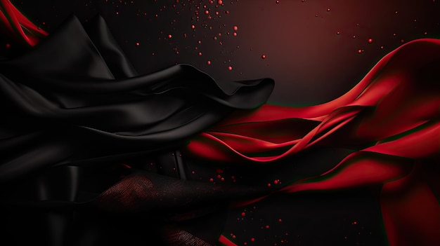 ブラックフライデーの背景の黒と赤のギフト