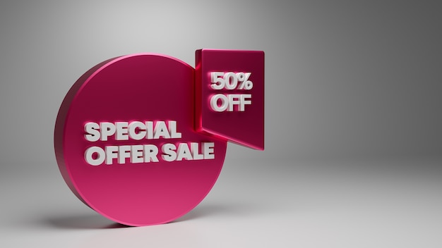 Photo black friday banner 3d