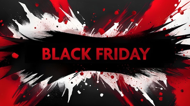 Black friday banner in grunge style