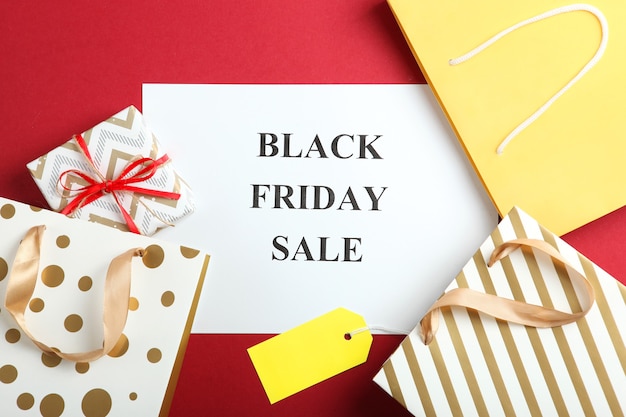 Sconti del concetto del black friday e primo piano delle vendite