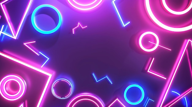 black friday concept with space background with neon lights