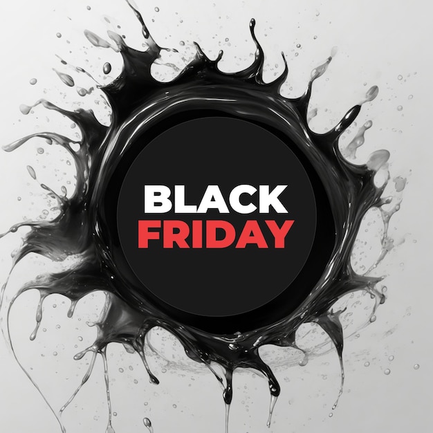 Black friday copyspace hole in the center