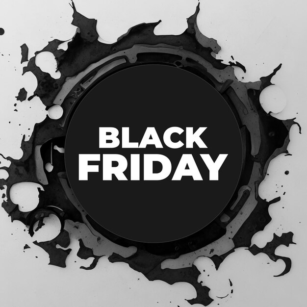 Black friday copyspace hole in the center