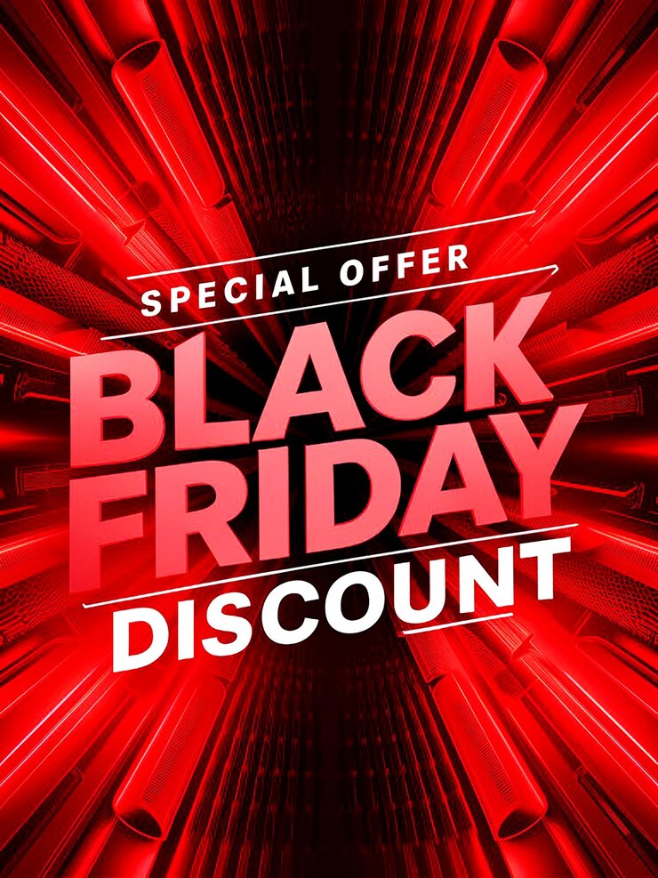 Photo black friday deals discount labels design