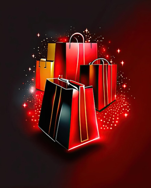 black friday deals shopping bags and gifts