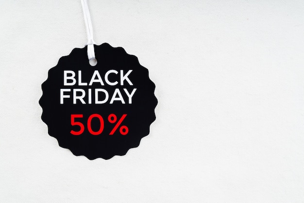 Black friday discount tag