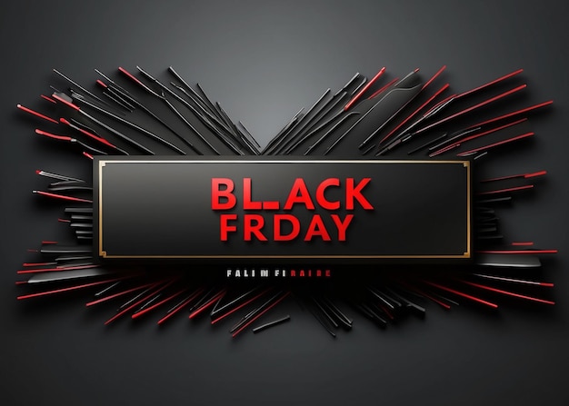 Photo black friday horizontal sale and web banner