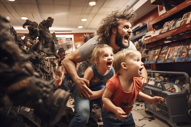 Photo black friday market in retail stores collection of photography capturing the chaotic crowds