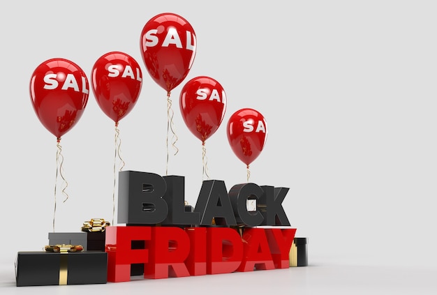 Black Friday met Ballon Business Concept Marketing